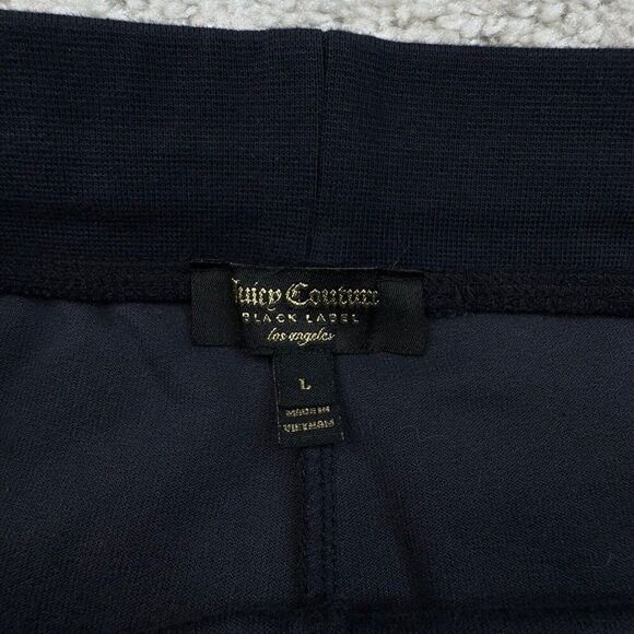 Juicy Couture Stretch Velour Rodeo Drive Legging Regal Navy Blue Large NEW - Picture 4 of 9